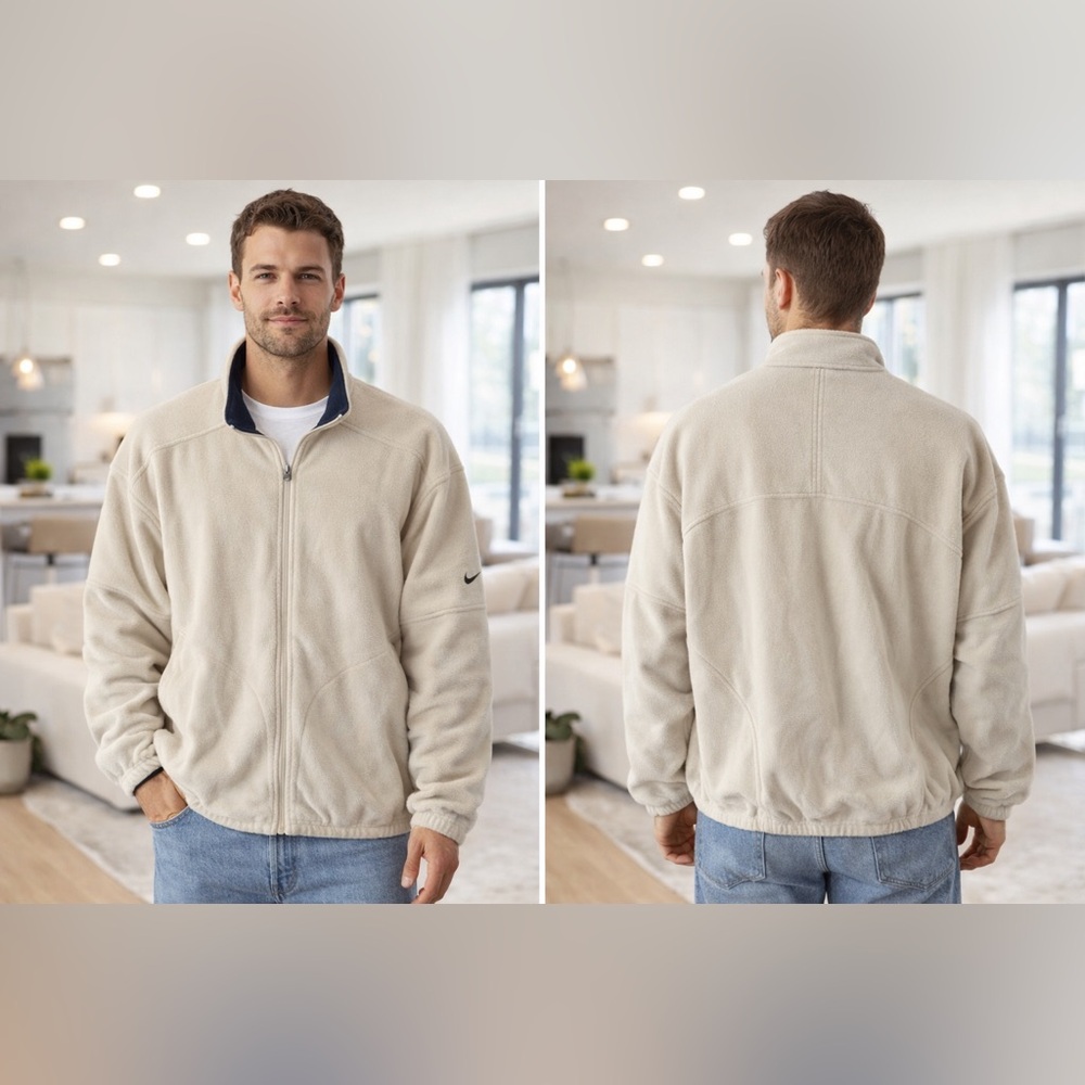Nike Cream Therma-Fit Jacket Mens XXL
